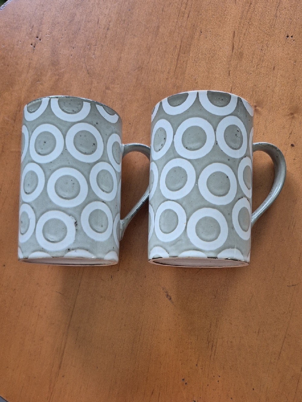 Pier 1 Vintage Ceramic 16oz Mug Set Of